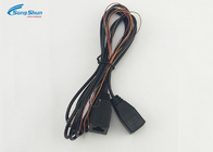 1M Black RJ45 Wire Four Core Connection Injection Molded RJ45 Mother Turn